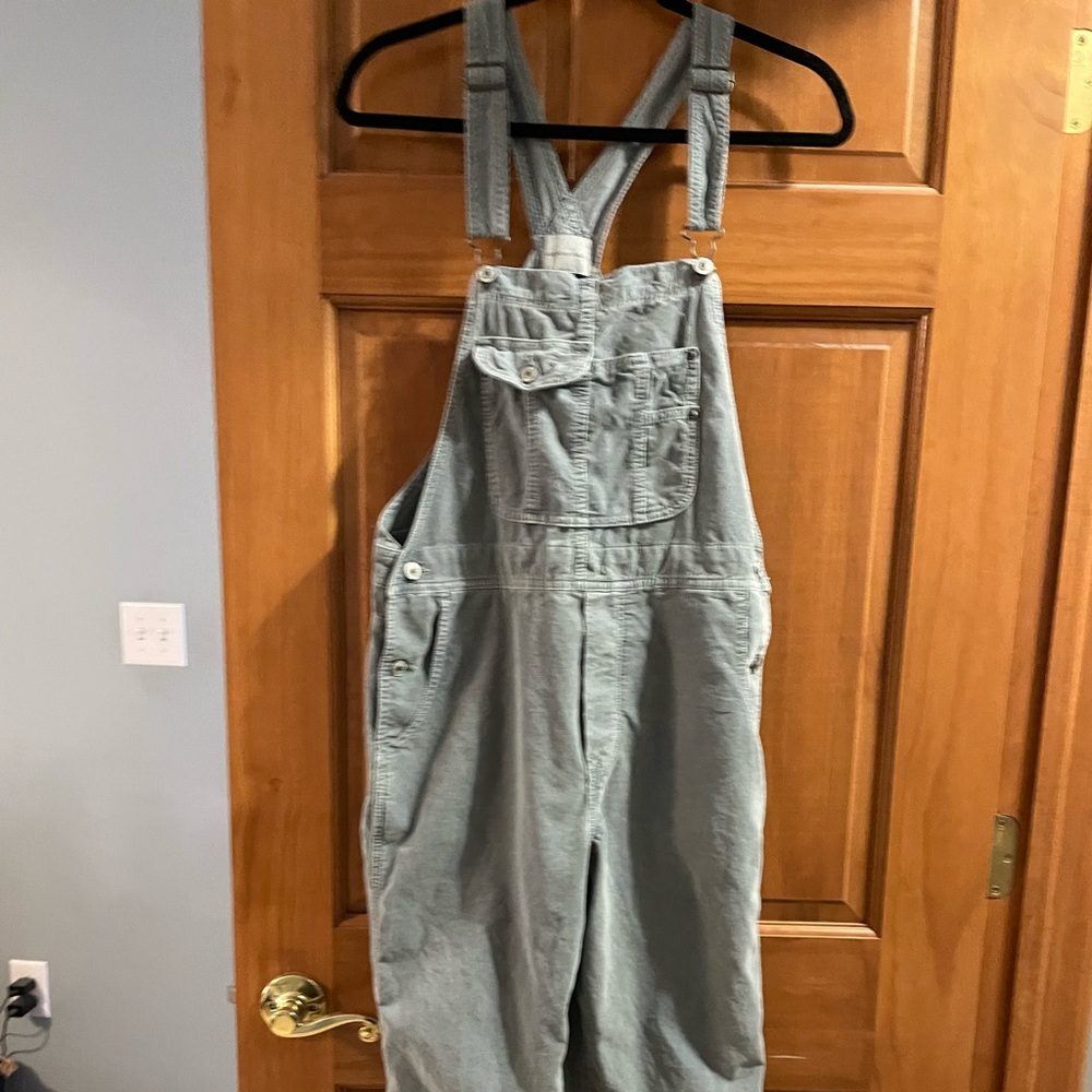 American Eagle corduroy overalls, size M.